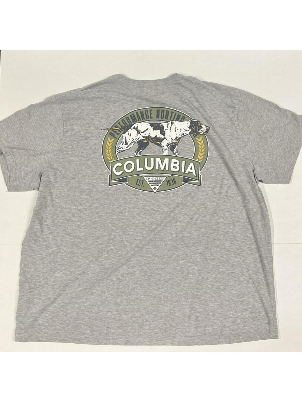 Columbia PHG T Shirt Men’s Sz 3X Performance Hunting Gear Hound Dog Backside